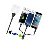 For Phone Xs Xr 8Plus Galaxy S10 9 Note9 More Multiple Usb Phone Charger Cord Us