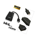 Mhl Micro Usb To Hdmi Cable 1080P Hdtv Adapter For Lg Htc Meizu Nec Fujitsu Us