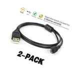 For Nexus 5 4 Htc Blackberry Motorola Nokia 2 0 3Ft Micro Usb Cable 2Packs