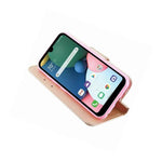 For Lg Fortune 3 K31 Aristo 5 Rose Gold Leather Wallet Case Cover W Stand