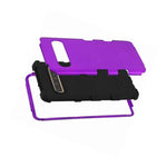 For Samsung Galaxy S10 5G Purple Black Tuff Hard Tpu Hybrid Dual Layer Case