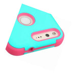 For Google Pixel Impact Tuff Hybrid Hard Case Skin Phone Cover Teal Pink