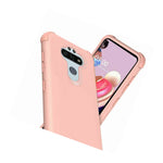 For Lg Aristo 5 King Dual Layer Tough Hybrid Case Cover Rose Gold Rose Gold