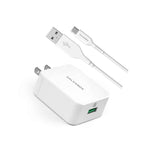 For Galaxy S10 Charger Usb C Fast Charge Wall Adapter Plus 5Ft Cord Moto G7 G6