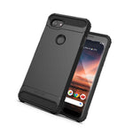 Google Pixel 3A Case Scorpio Series Heavy Duty Rugged Phone Cover Black