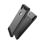 Google Pixel 3A Case Scorpio Series Heavy Duty Rugged Phone Cover Black