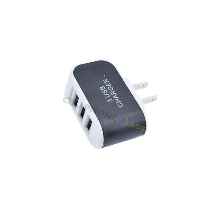 3 Usb Port Home Wall Charger Adapter For Iphone 4 5 6 Lg Htc Samsung Phone