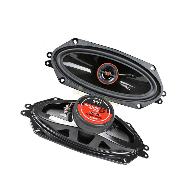 2 Cerwin Vega H7410 4X10 Coaxial Speakers 2 Way Hed Series 320W Max Pair