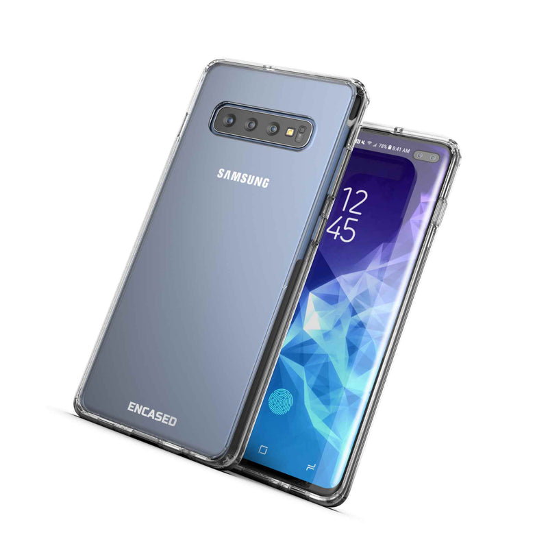 For Samsung Galaxy S10 Plus Clear Case Transparent Protective Slim Grip Cover