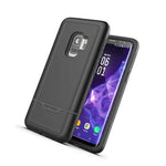 For Samsung Galaxy S9 Tough Case Encased Rugged Heavy Duty Cover Black