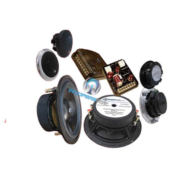 Super 3 2 Cdt Audio 6 5 2 Ohm Sub Bass 3 Way Component Speakers System