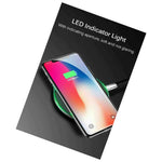 Led Qi Wireless Fast Charger Pad Dock For Iphone 8 Plus Iphone 11 X Xr Xs Pro