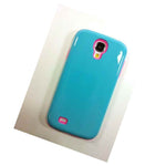 For Samsung Galaxy S4 Dual Layer Hard Case Pen Screen Protection Blue