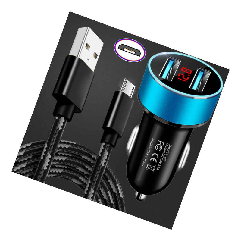 Fast Car Charger Micro Usb Cable For Samsung S6 S7 Edge Note 5 Android Phone