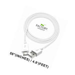 White 4 8Ft Micro Usb Charging Cable Sync Charger Data Cord For Samsung S3 S4 S6