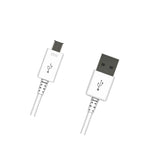White 4 8Ft Micro Usb Charging Cable Sync Charger Data Cord For Samsung S3 S4 S6