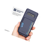 For Samsung Galaxy S10 Plus Wallet Case Slim Credit Card Id Holder Slot Purple
