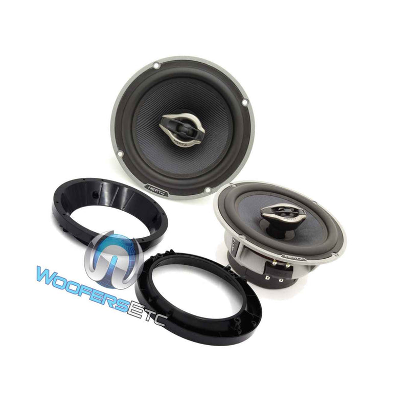Pkg Hertz Hcx 165 6 5 Coaxial Speakers Motorcycle Adapter Spacer Rings New