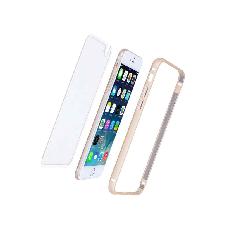 Ultra Thin Aluminum Metal Bumper Case Clear Back Cover For Apple 4 7 Iphone 6