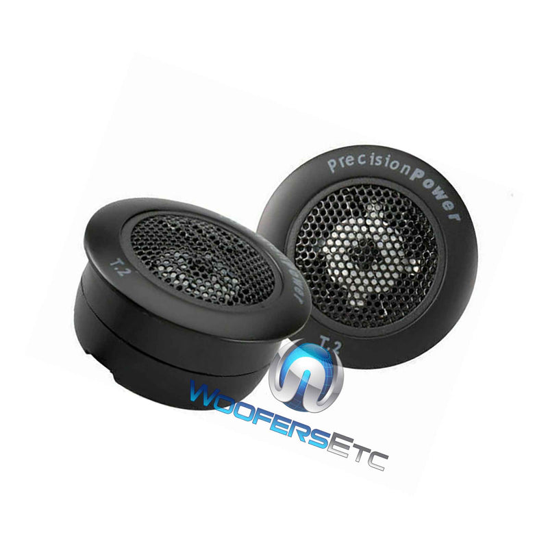 Precision Power T 2 100W Rms Niobium Micro 1 Dome Tweeters Built In Crossovers