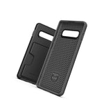 For Samsung Galaxy S10 Plus Wallet Case Slim Credit Card Id Holder Slot Black