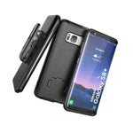 For Samsung Galaxy S8 Plus Belt Clip Holster Case Black Shell Combo S8