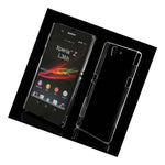 For Sony Xperia Z L36H Crystal Clear Transparent Hard Case Cover Film