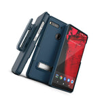 Encased Essential Phone Ph 1 Belt Clip Case Slim Cover W Kickstand Blue