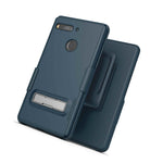 Encased Essential Phone Ph 1 Belt Clip Case Slim Cover W Kickstand Blue