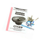 Ctx69 Image Dynamics 6X9 Pro 2Way Motorcycle Speakers Swivel Silk Tweeters New