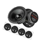 4 Pack American Bass 6 5 Midrange Speaker 300 Watts Max 8 Ohm Midbass Sq65Cb X
