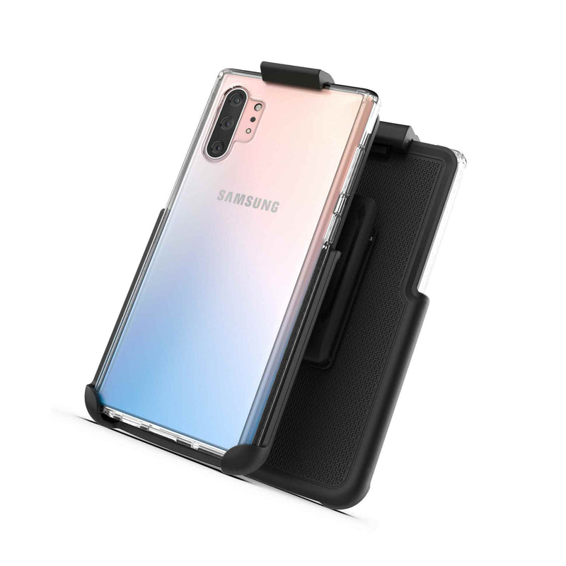 For Samsung Galaxy Note 10 Plus Case W Kickstand Clear Cover Holster Belt Clip