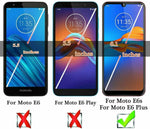 For Motorola Moto E6 Plus E6S Tempered Glass Screen Protector Case Friendly