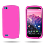 For Blu Life Play Hot Pink Case Silicone Soft Rubber Skin Phone Cover