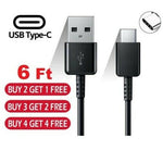 6Ft Usb C Type C Cable Data Sync Charging Cable With Fast Wall Charger