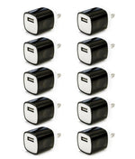 100X Black 1A Usb Power Adapter Ac Home Wall Charger Us Plug For Iphone Samsung