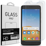 Clear Premium Tempered Glass Screen Protector For Alcatel Tetra 5041C 2 Pack