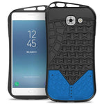 Tpu Rubber Gel Hard Phone Cover For Samsung Galaxy J7 Max Case Blue On Black