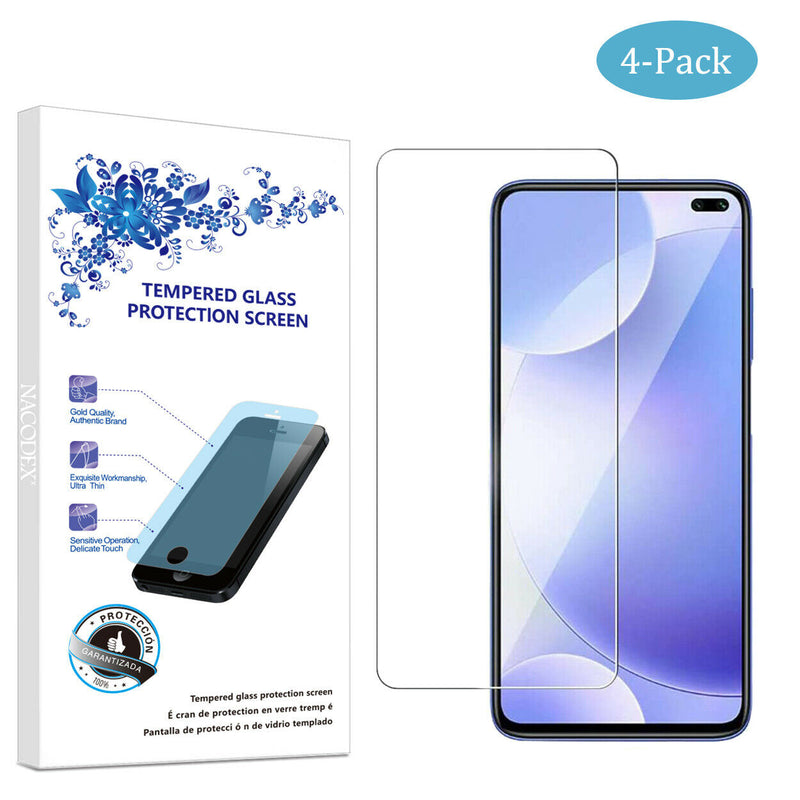 4 Pack For Xiaomi Pocophone X2 Redmi K30 Tempered Glass Screen Protector