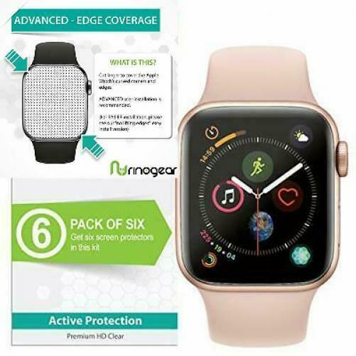 6 Pack Apple Watch 40Mm Screen Protector Series 5 Or 4 Rinogear Case