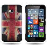 Union Jack Flag Design Hybrid Kickstand Phone Cover Case For Microsoft Lumia 640