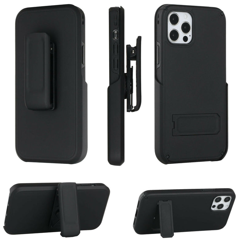 For Iphone 12 Pro 6 1 Only Rocking Holster Clip Kickstand Card Holder Case Black