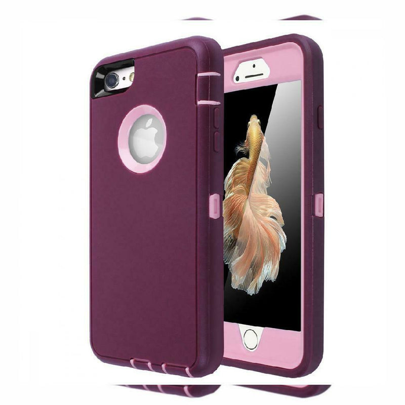 Iphone 6 Case 6S Case Heavy Duty Aicase Built In Screen Pink Purple