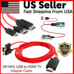 Micro Usb Mhl To Hdmi 1080P Cable Tv Out Lead For Android Samsung Phones Male