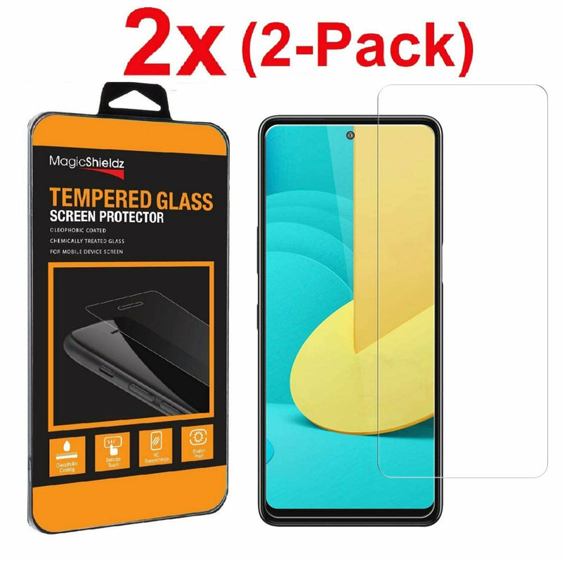 2 Pack Shockproof Tempered Glass Clear Screen Protector For Lg Stylo 7