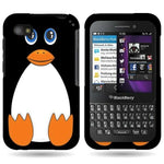 Hard Cover Protector Case For Blackberry Q5 Black Penguin