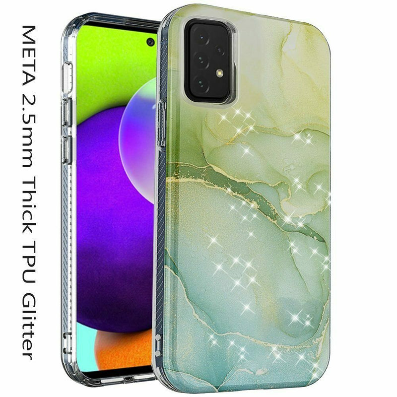 For Samsung Galaxy A52 5G Meta 2 5Mm Thick Tpu Glitter Design Case Cover B