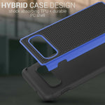 Blue Black Hard Case For Samsung Galaxy S10 Hybrid Shockproof Phone Cover