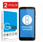 2 Pack Premium Tempered Glass Screen Protector For Motorola Moto E6