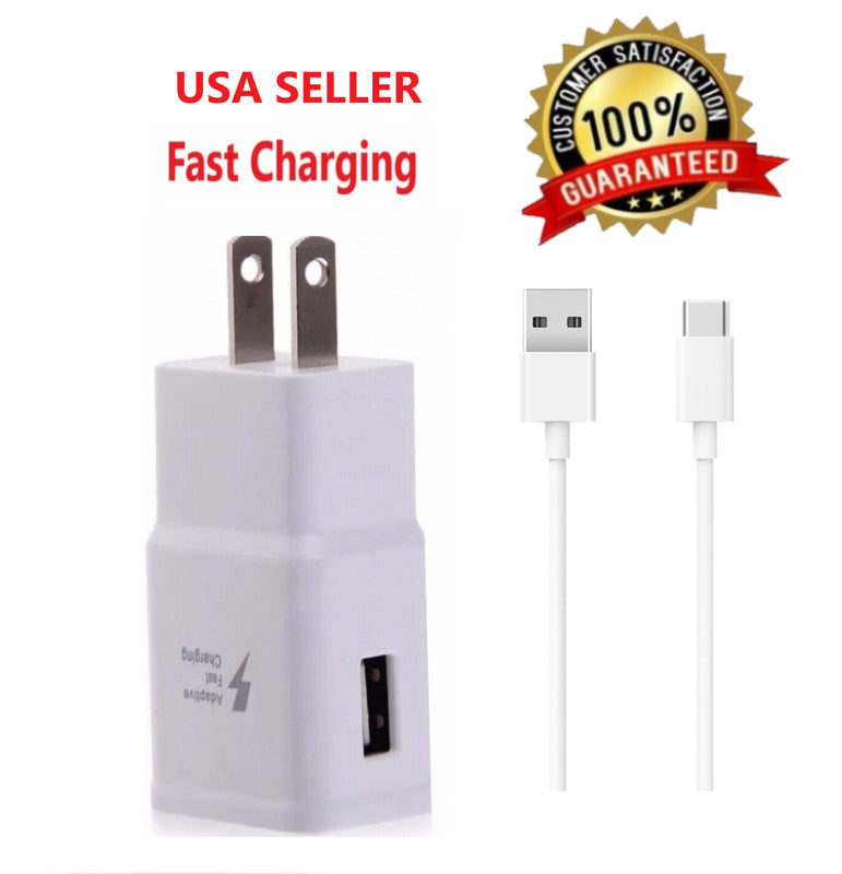 Adaptive Fast Charging Wall Charger Adapter Type C Cable For Samsung A90 S10